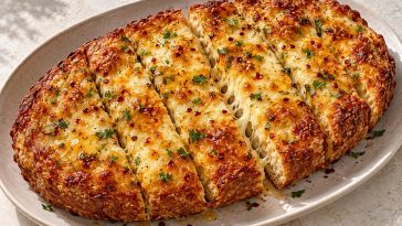 Hot Honey Cheesy Garlic Bread