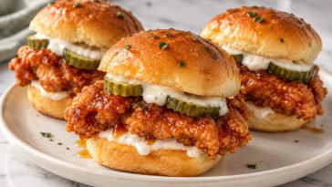 Hot Honey Chicken Sliders