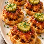 Hot Honey Chicken Waffle Bites