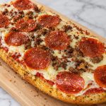 Italian Sausage & Pepperoni Garlic Bread Pizza