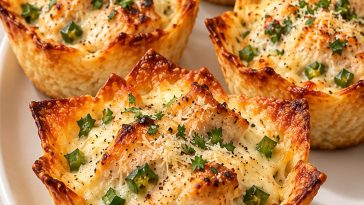 Jalapeño Popper Chicken Crunch Cups