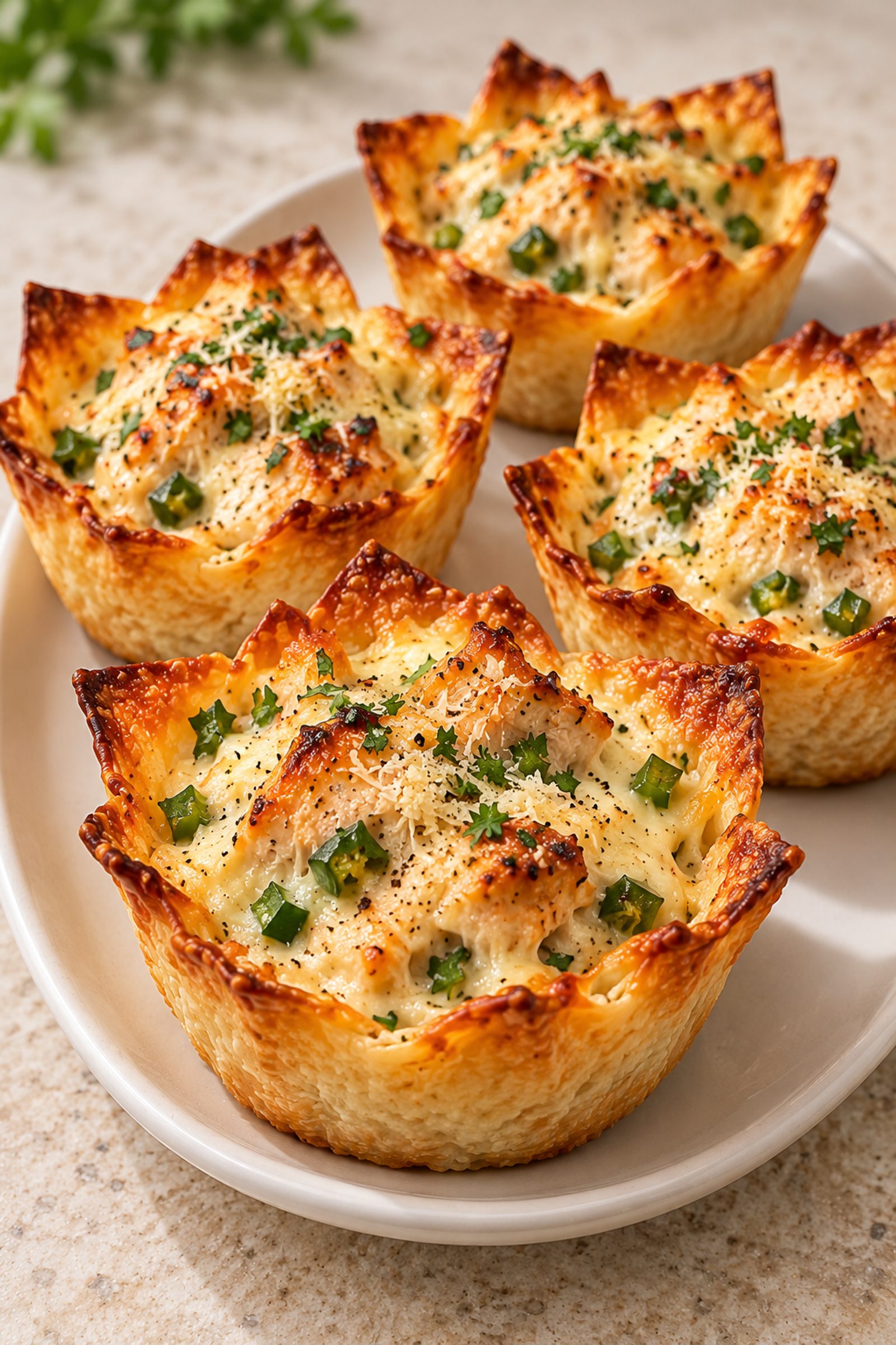 Jalapeño Popper Chicken Crunch Cups Jalapeño Popper Chicken Crunch Cups
