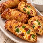 Jalapeno Popper Bacon Egg Rolls