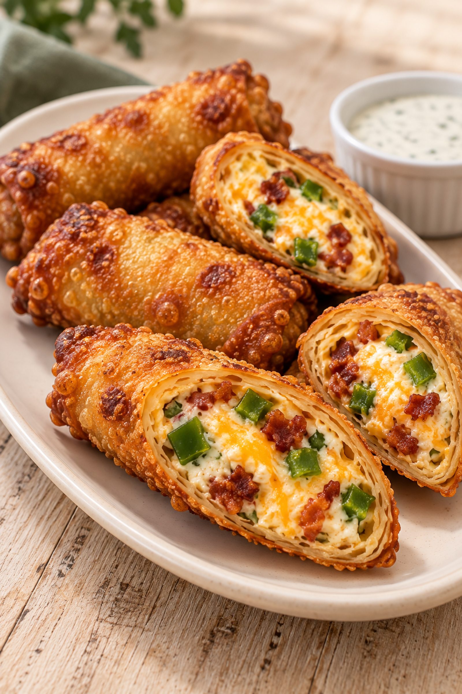 Jalapeno Popper Bacon Egg Rolls Jalapeno Popper Bacon Egg Rolls