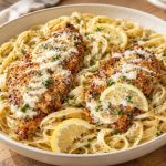 Lemon Garlic Chicken Fettuccine