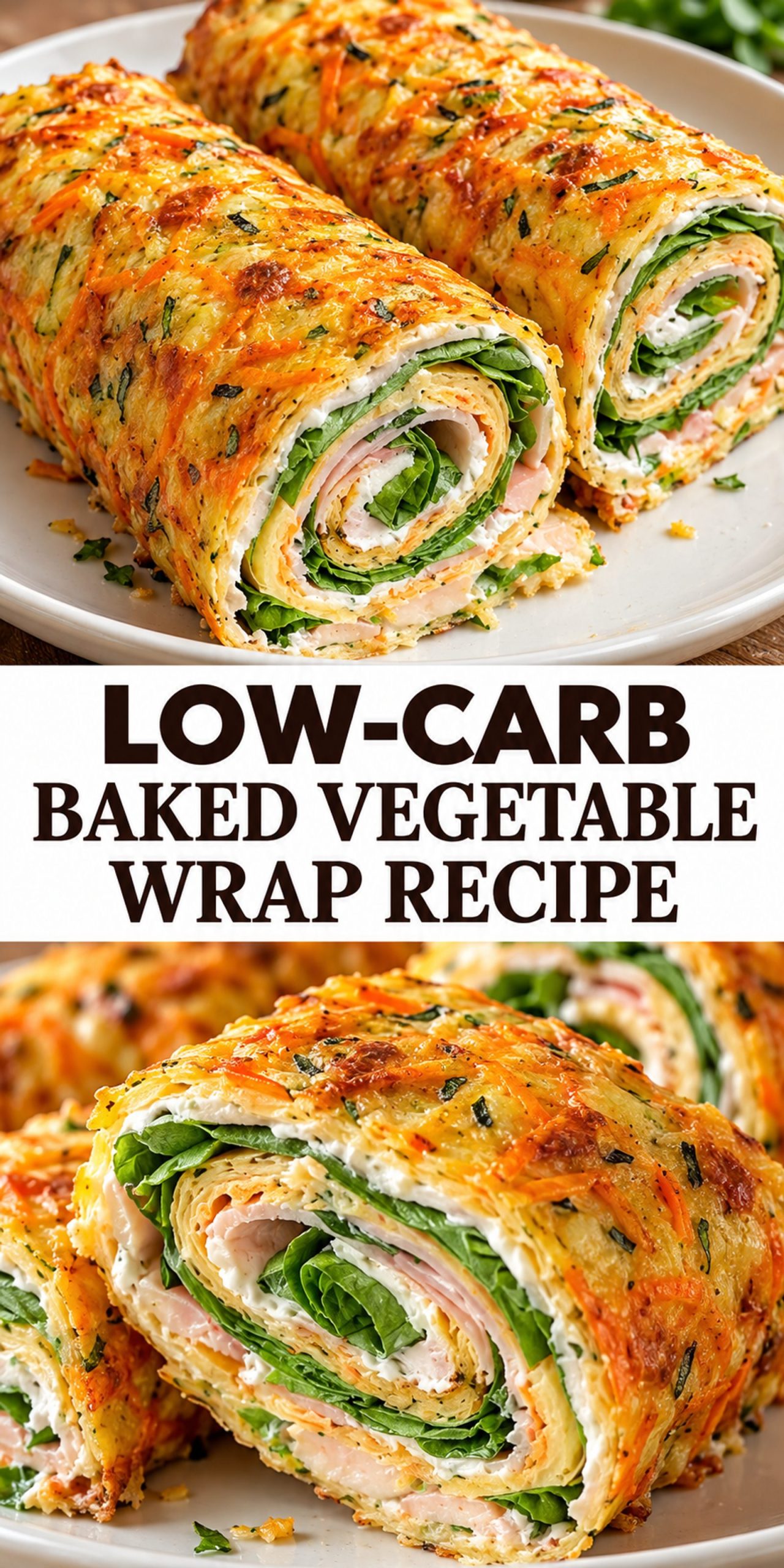 Low-Carb Baked Vegetable Wrap Recipe Low-Carb Baked Vegetable Wrap Recipe