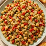 Mediterranean Chickpea Salad with Roasted Vegetables