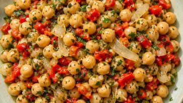 Mediterranean Chickpea Salad with Roasted Vegetables