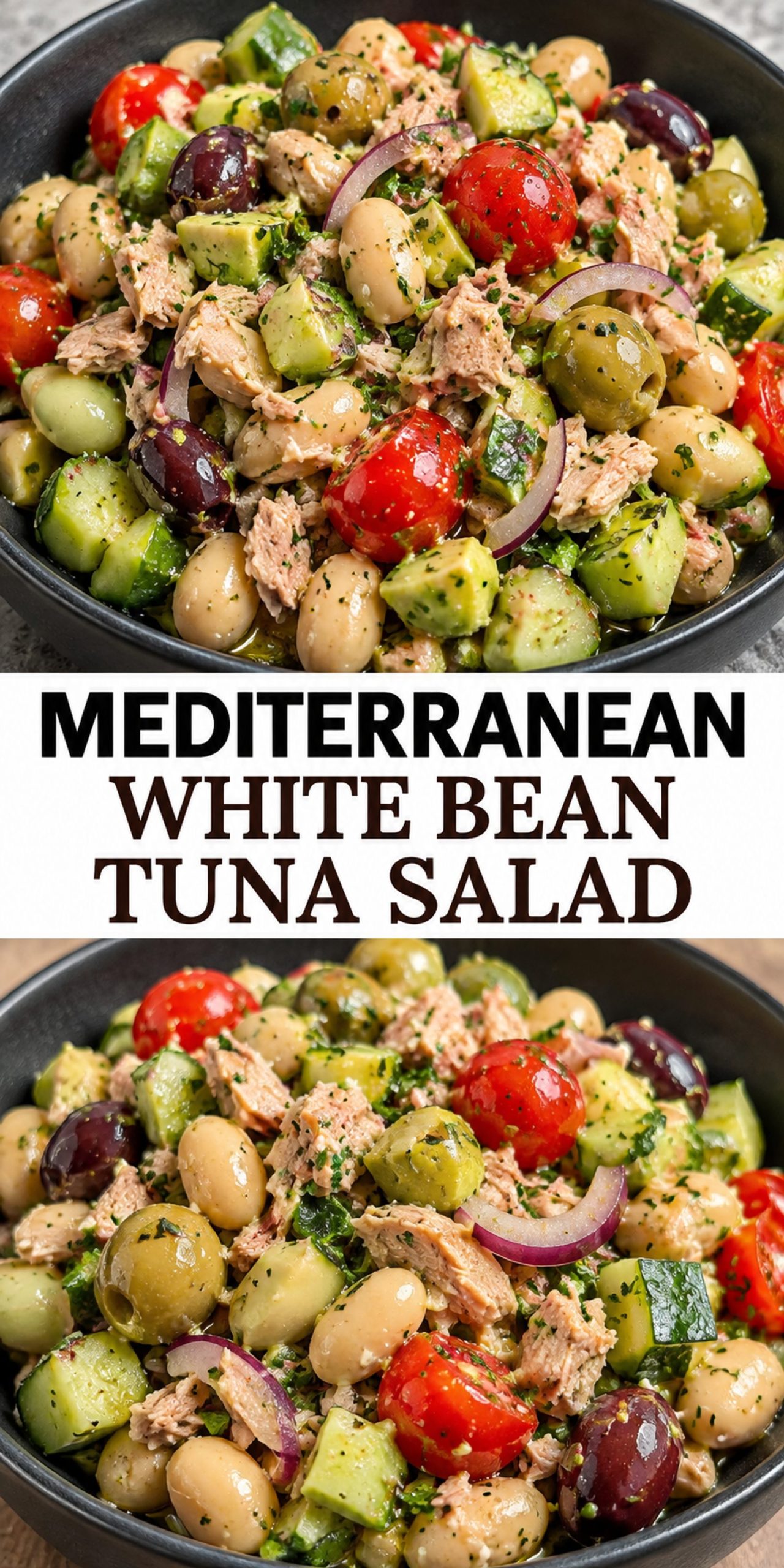 Mediterranean White Bean Tuna Salad