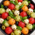 Melon Salad with Mozzarella (Easy Summer Recipe)