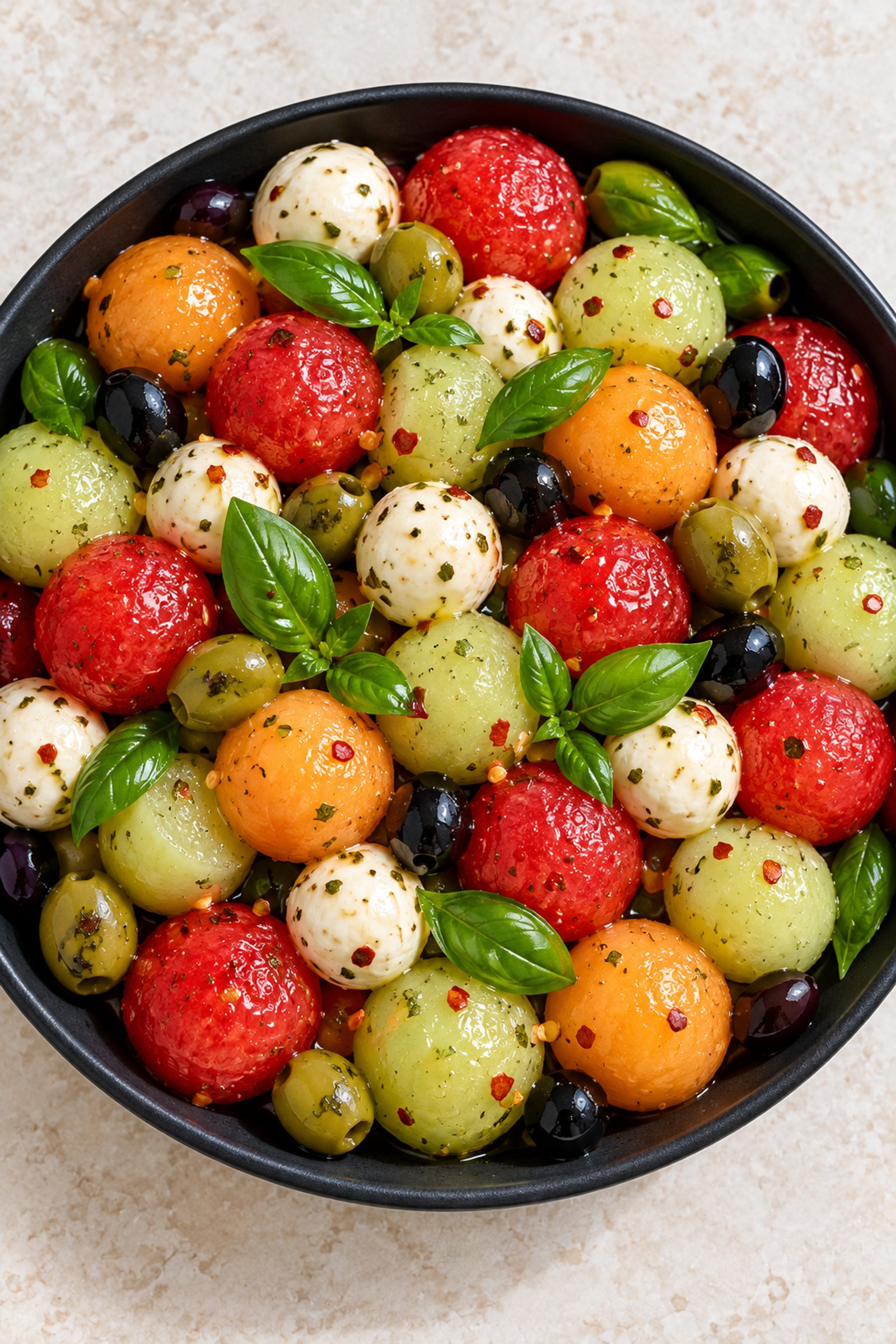 Melon Salad with Mozzarella (Easy Summer Recipe) Melon Salad with Mozzarella (Easy Summer Recipe)