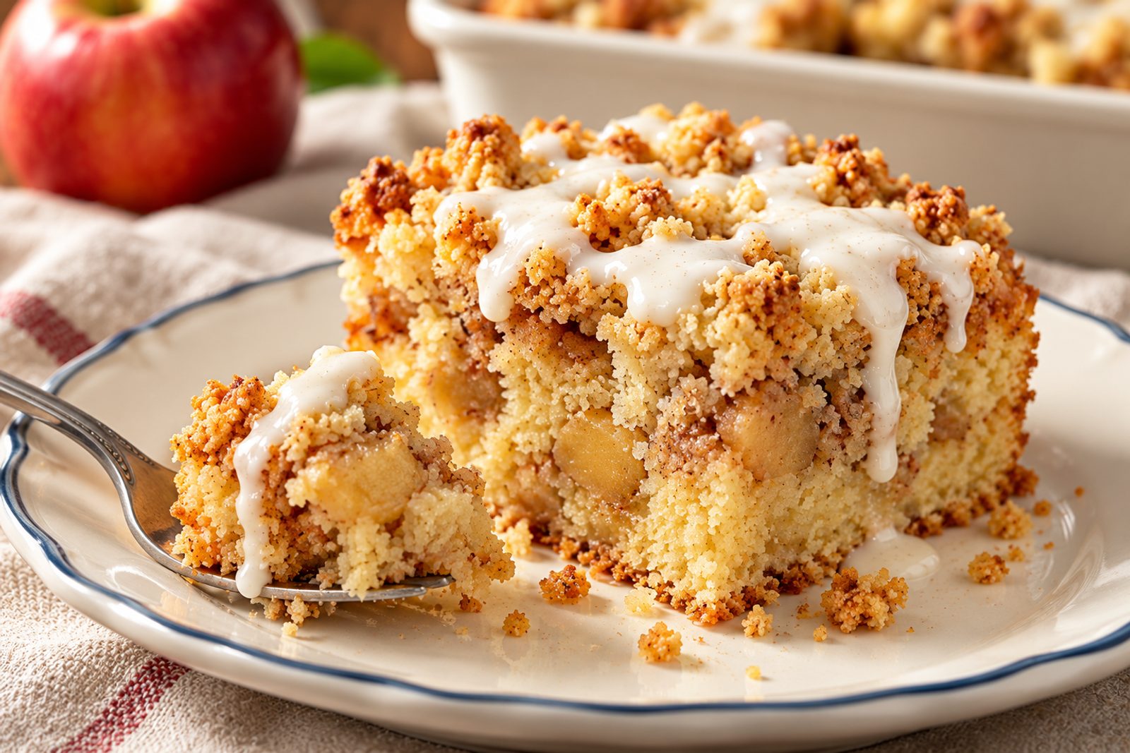 Moist Apple Cinnamon Crumb Cake