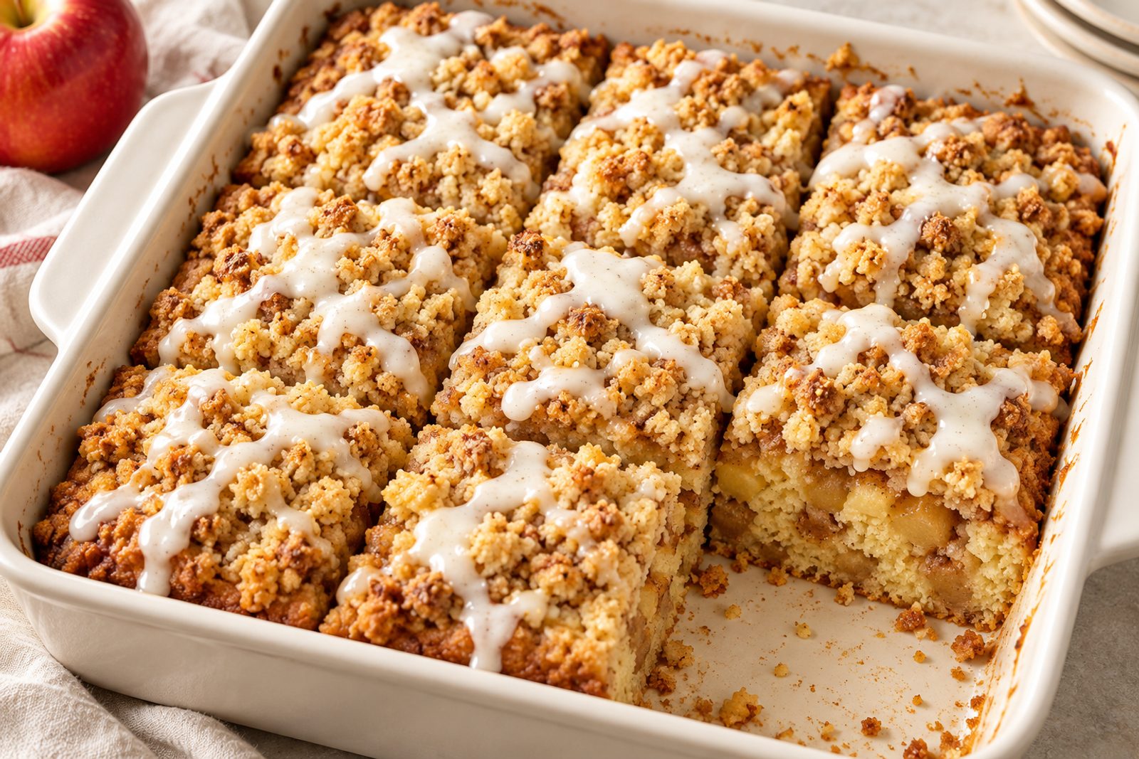 Moist Apple Cinnamon Crumb Cake
