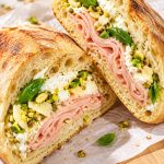 Mortadella Burrata Pizza Sandwich
