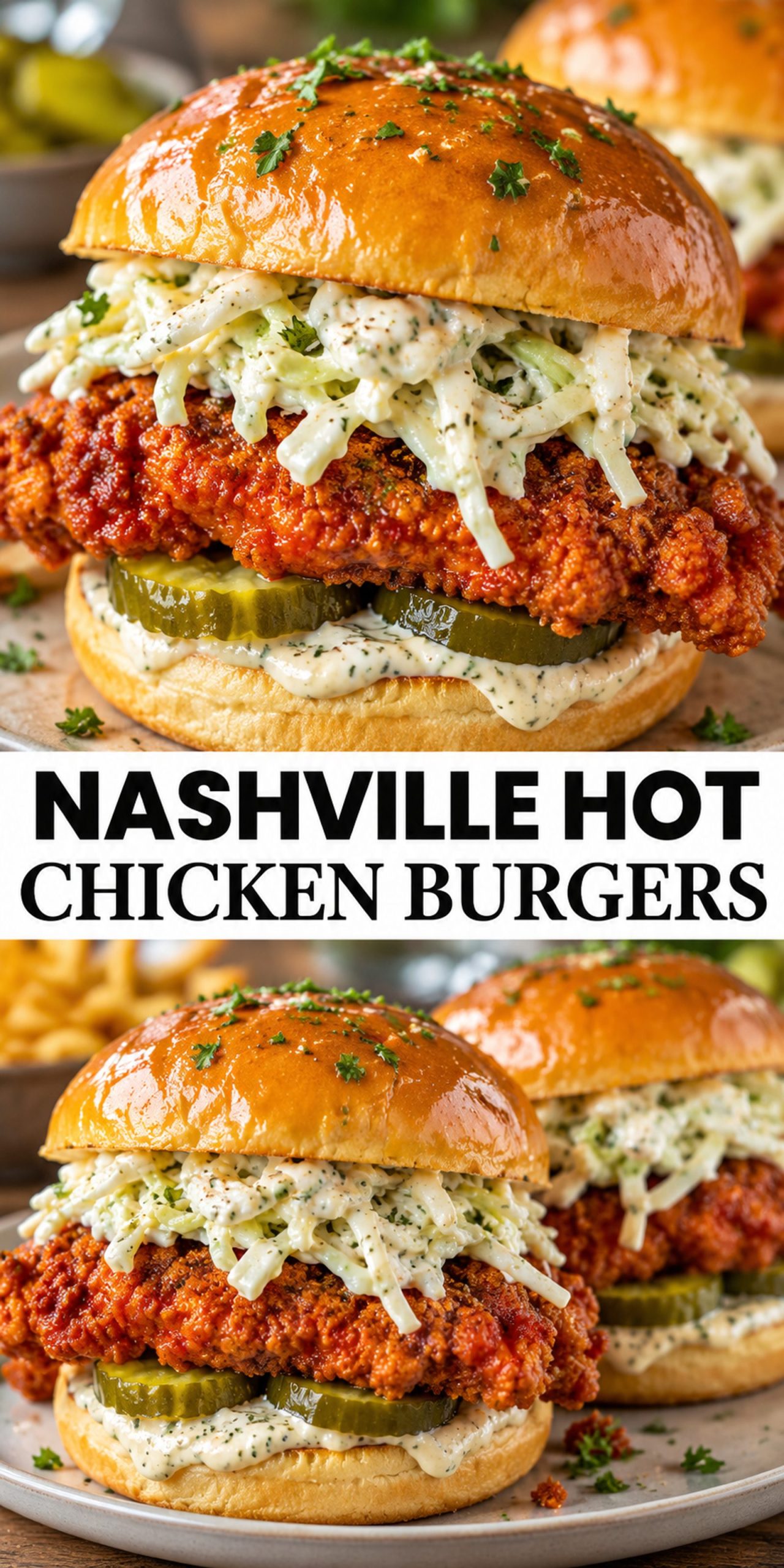 Nashville Hot Chicken Burgers
