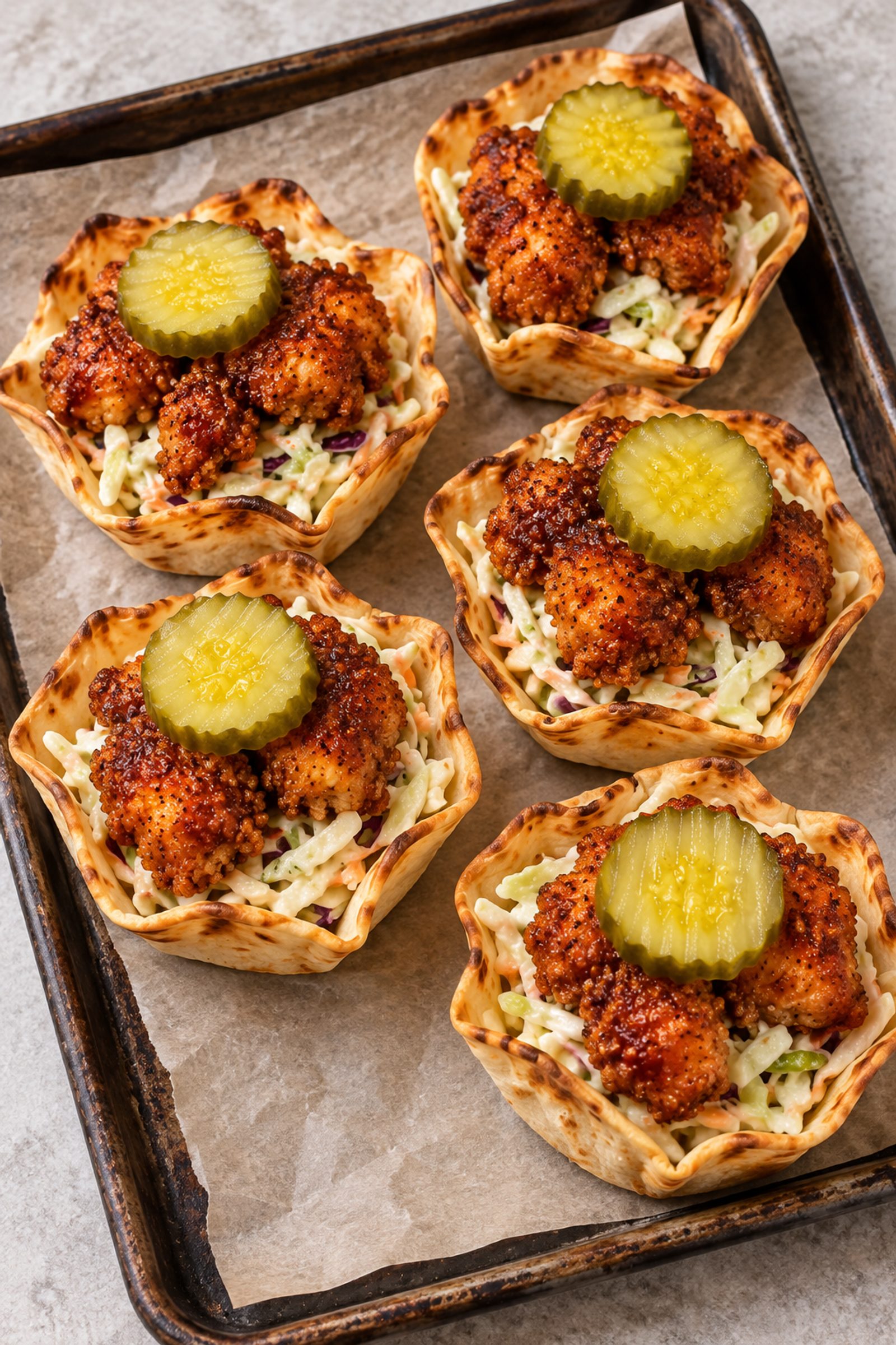 Nashville Hot Chicken Pickle Cups