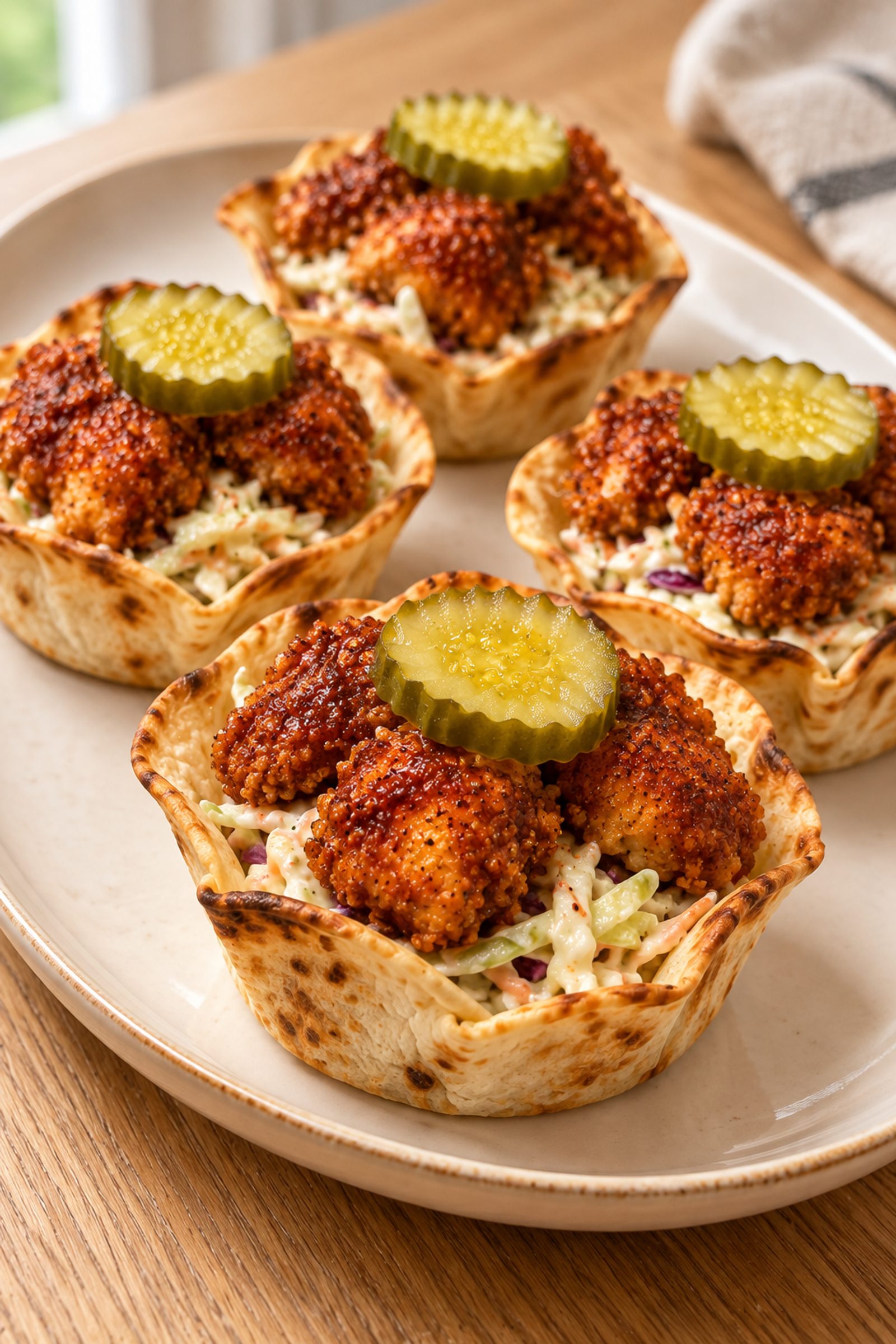 Nashville Hot Chicken Pickle Cups Nashville Hot Chicken Pickle Cups