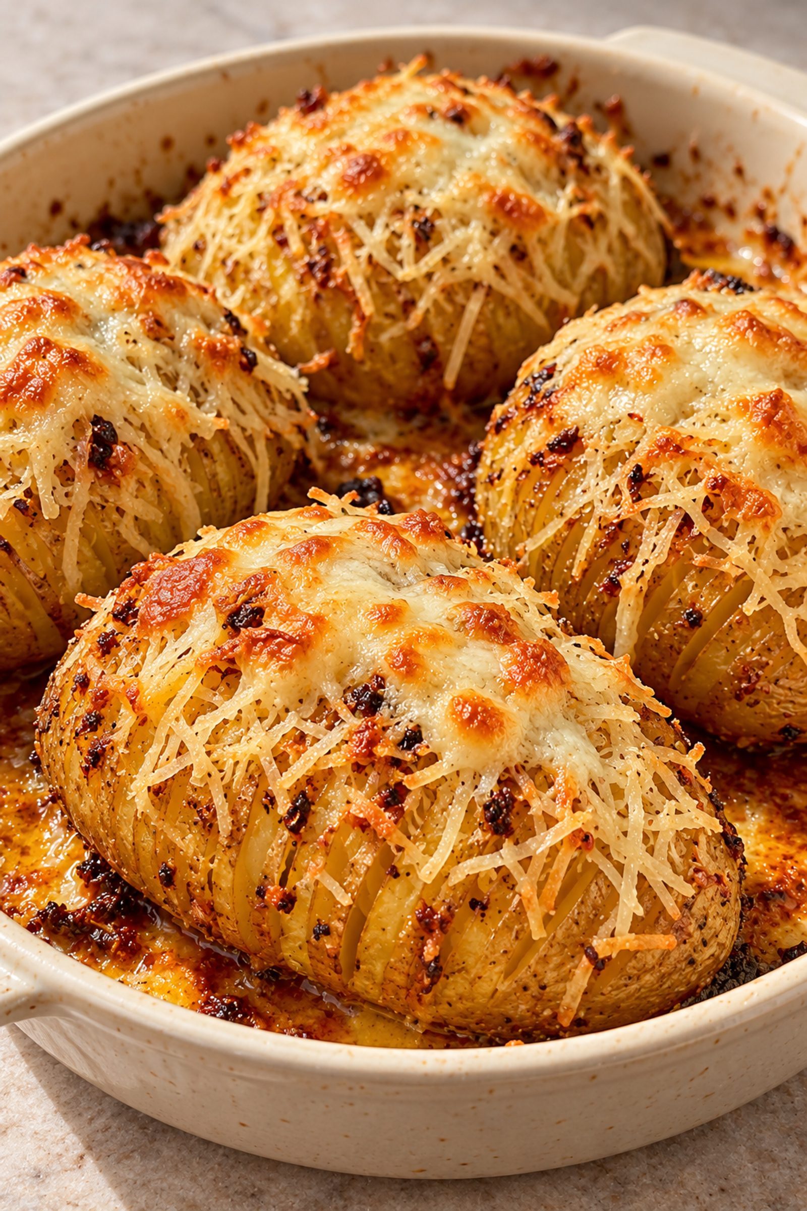 Parmesan Hasselback Potatoes Parmesan Hasselback Potatoes