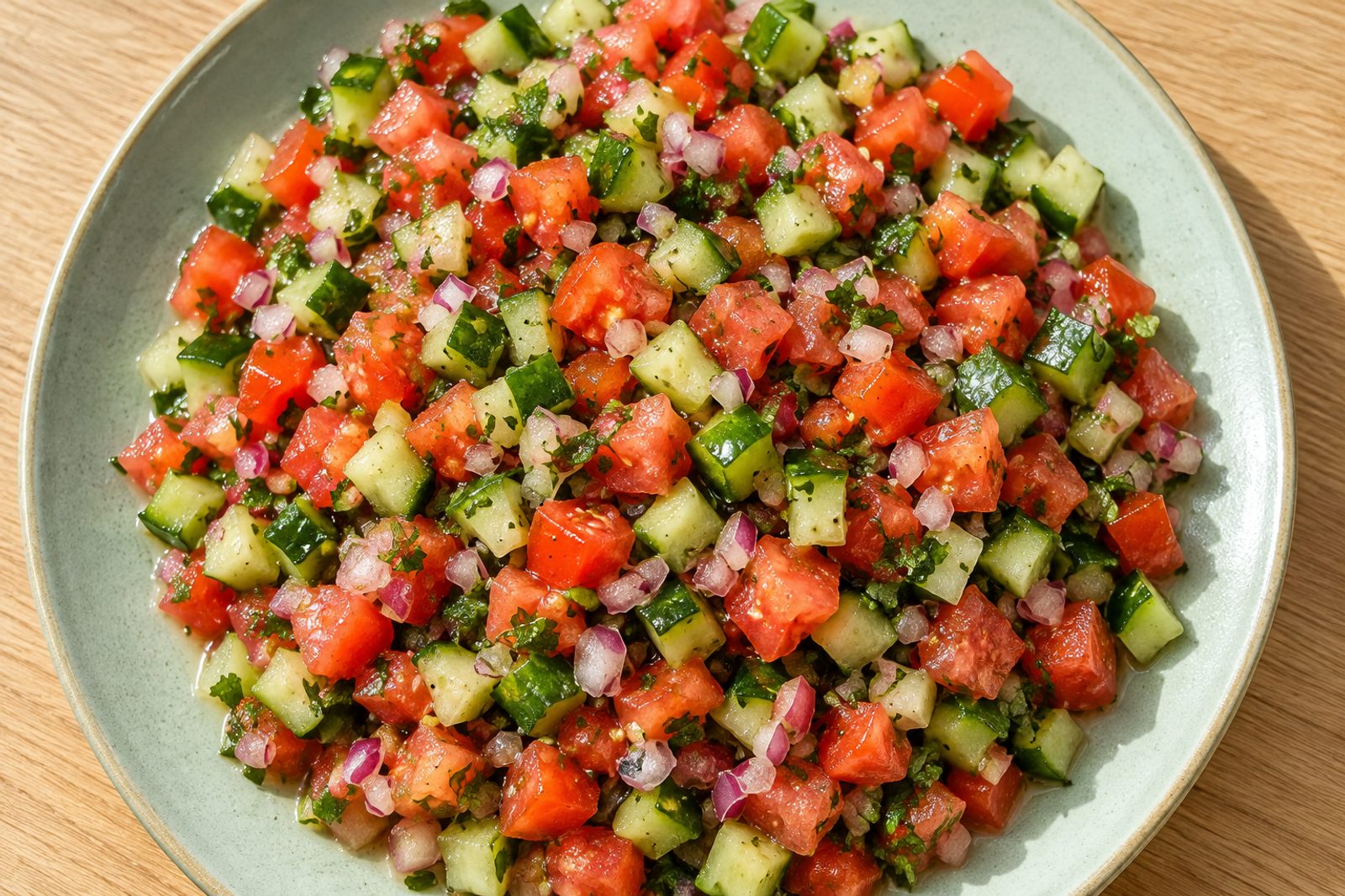 Persian Shirazi Salad Recipe