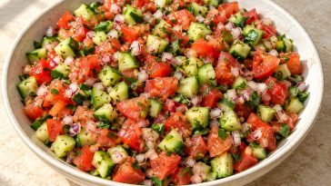 Persian Shirazi Salad Recipe