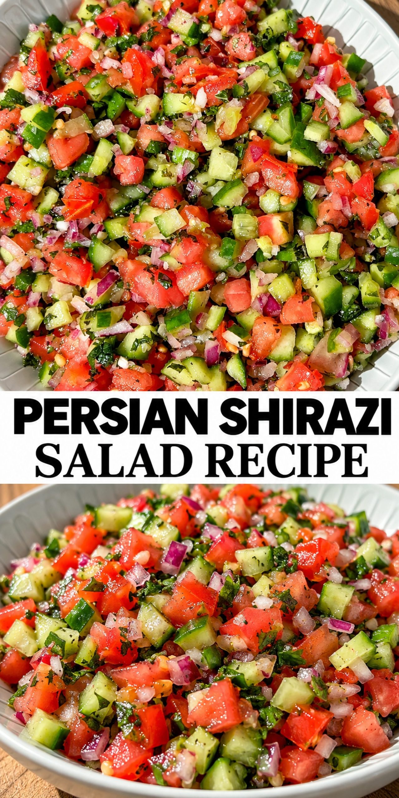Persian Shirazi Salad Recipe