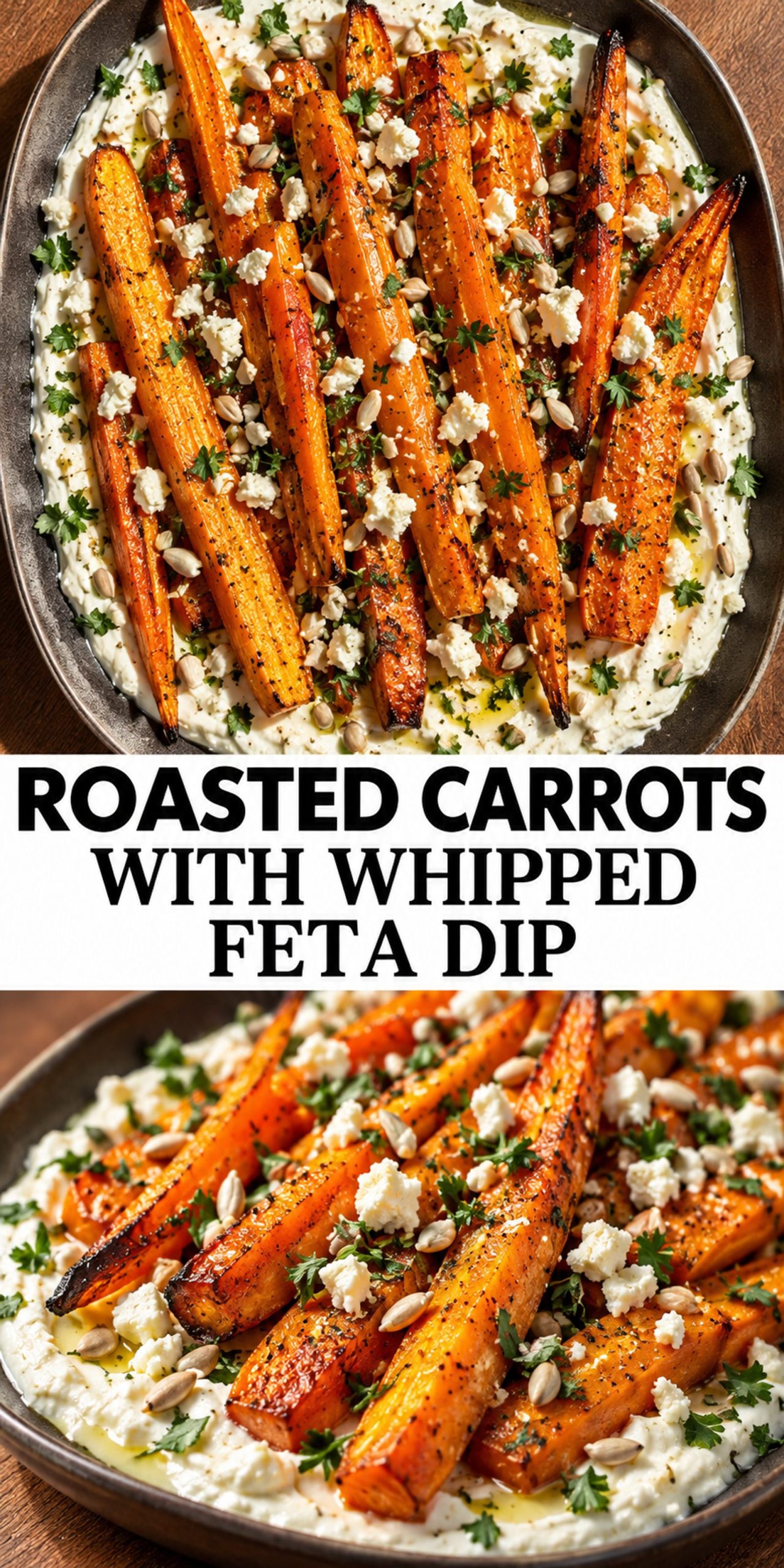 Roasted Carrots With Whipped Feta Dip Roasted Carrots With Whipped Feta Dip