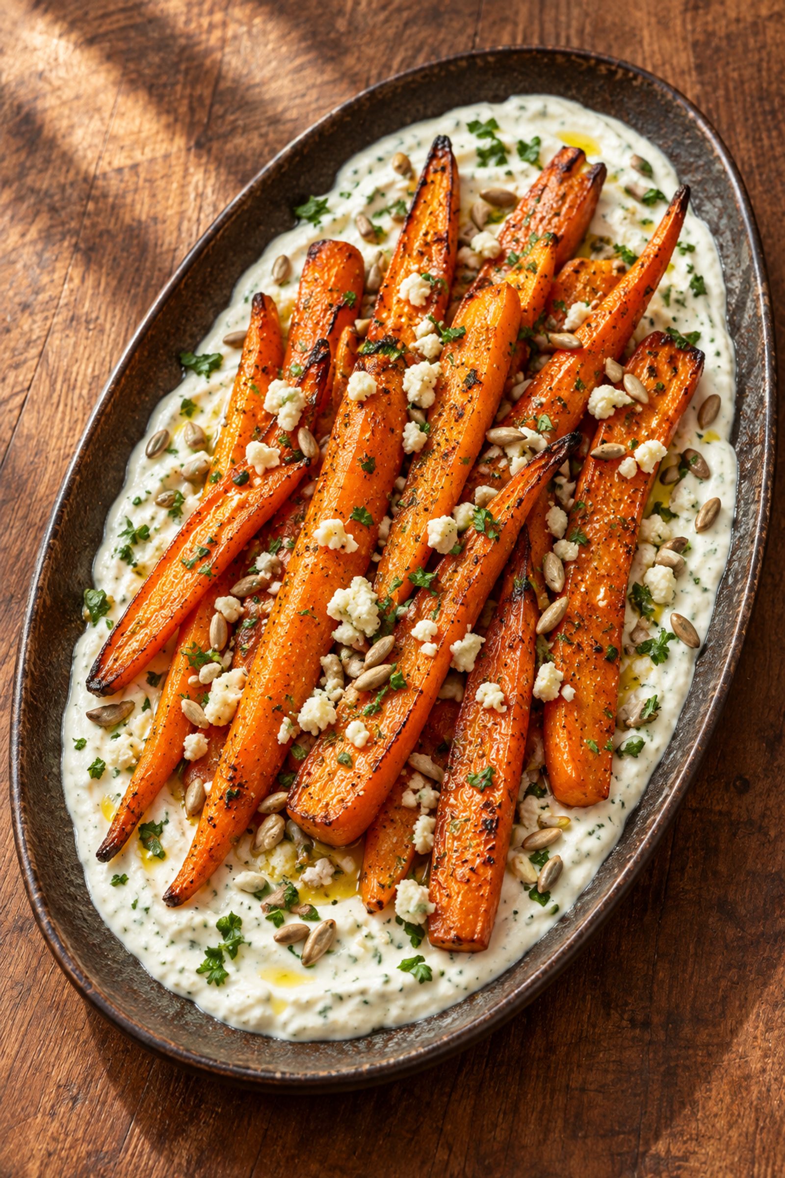 Roasted Carrots With Whipped Feta Dip Roasted Carrots With Whipped Feta Dip