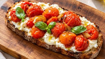 Roasted Tomato & Garlic Burrata Bread