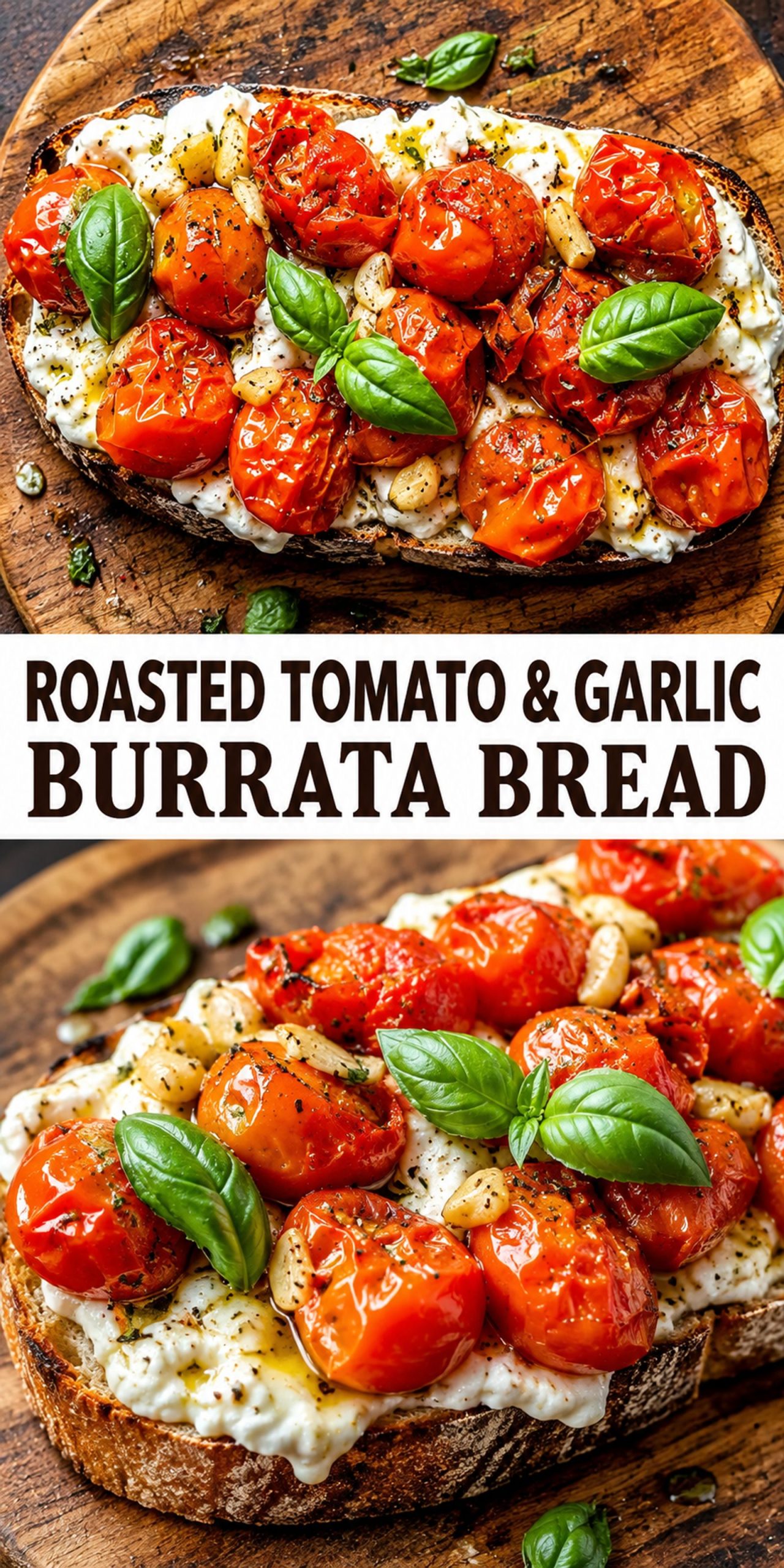 Roasted Tomato & Garlic Burrata Bread