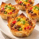 Sausage Pepper Cheddar Cups