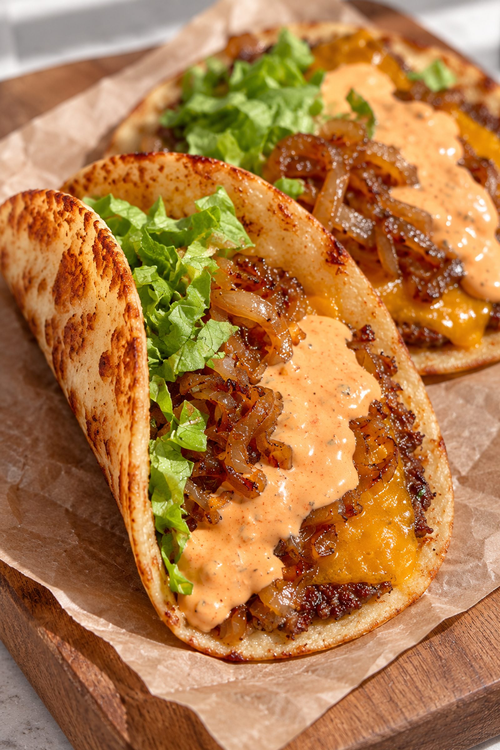 Smash Burger Tacos