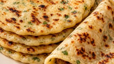 Soft Cheese & Potato Flatbread