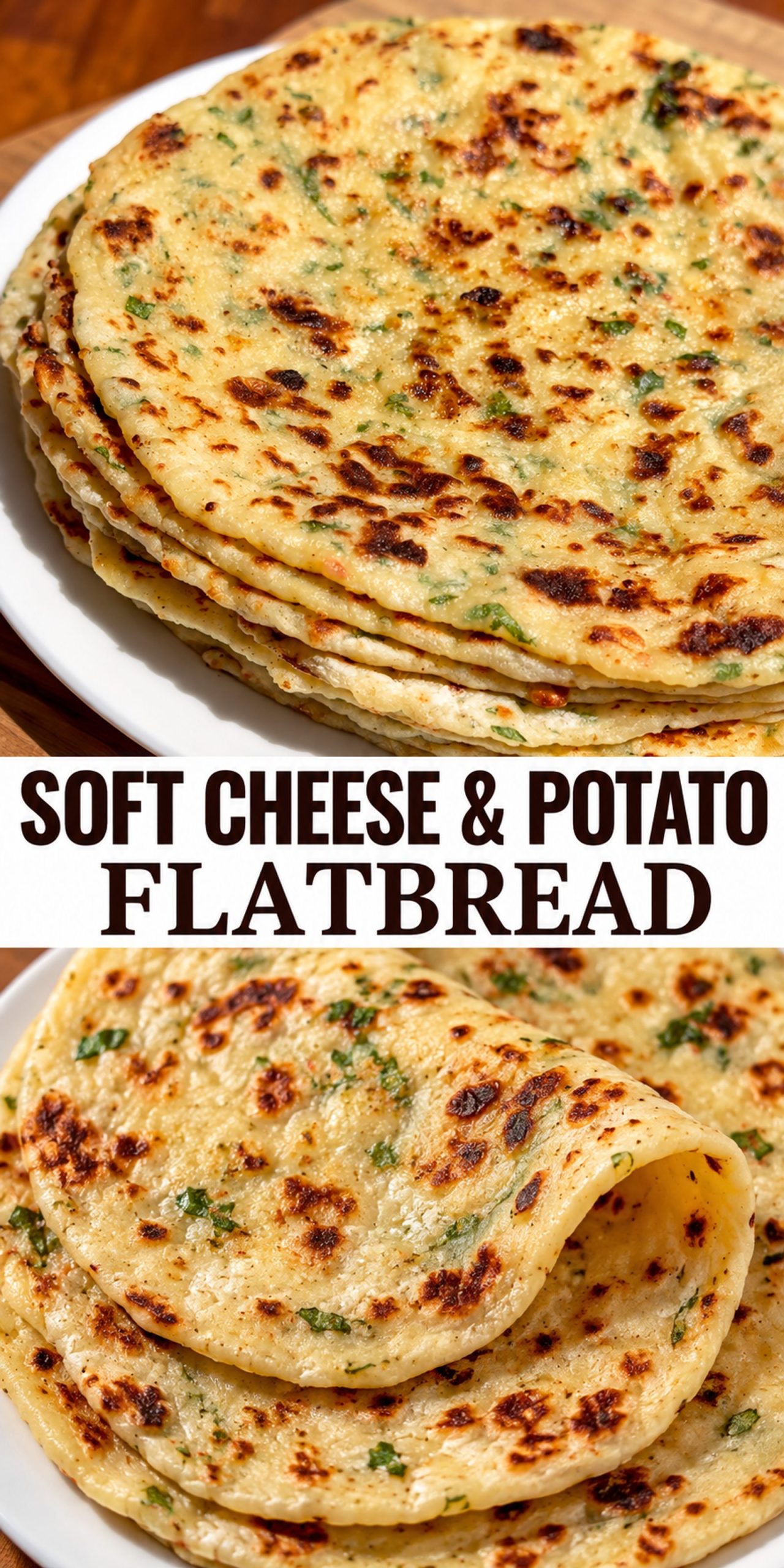 Soft Cheese & Potato Flatbread
