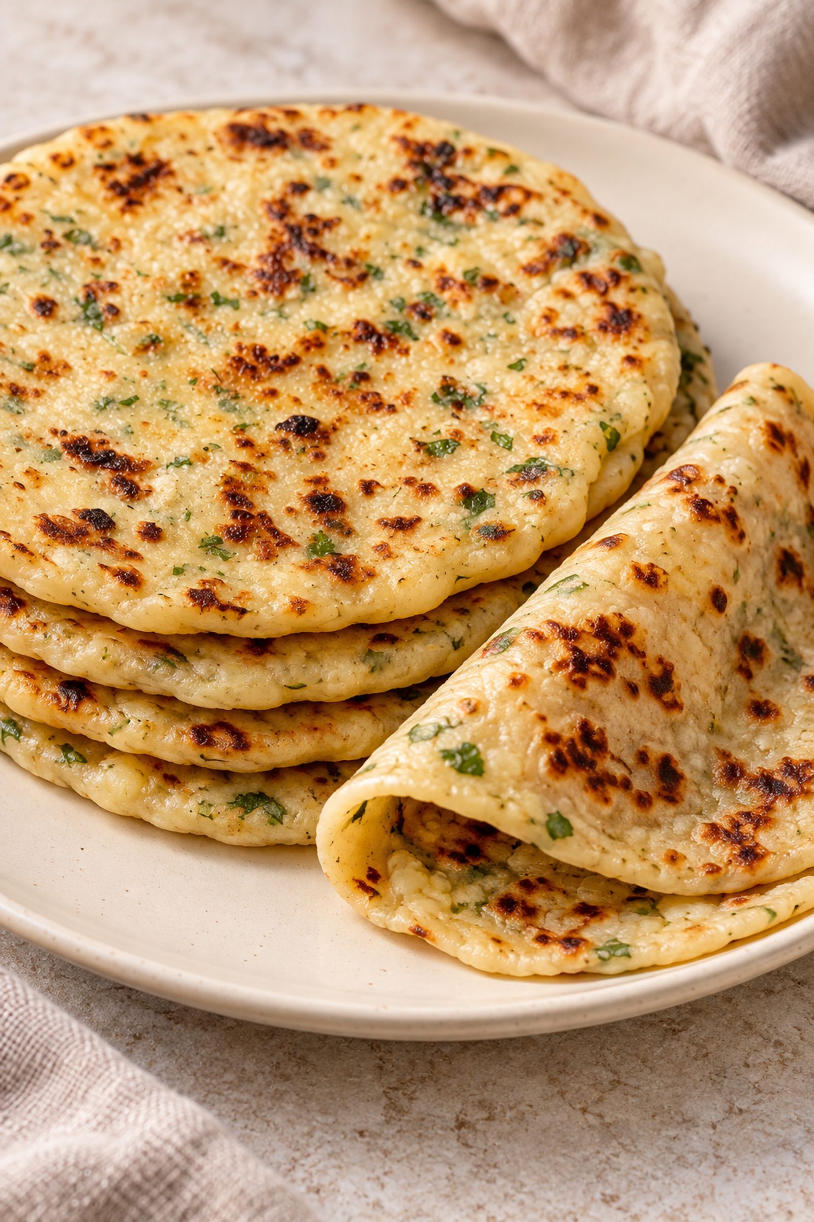 Soft Cheese & Potato Flatbread