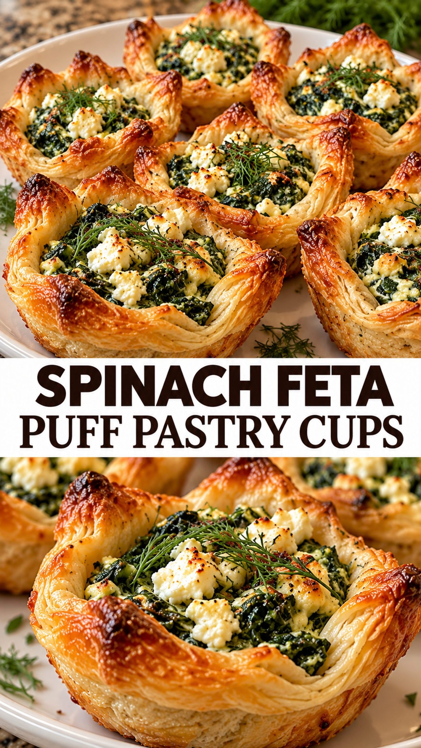 Spinach Feta Puff Pastry Cups Spinach Feta Puff Pastry Cups