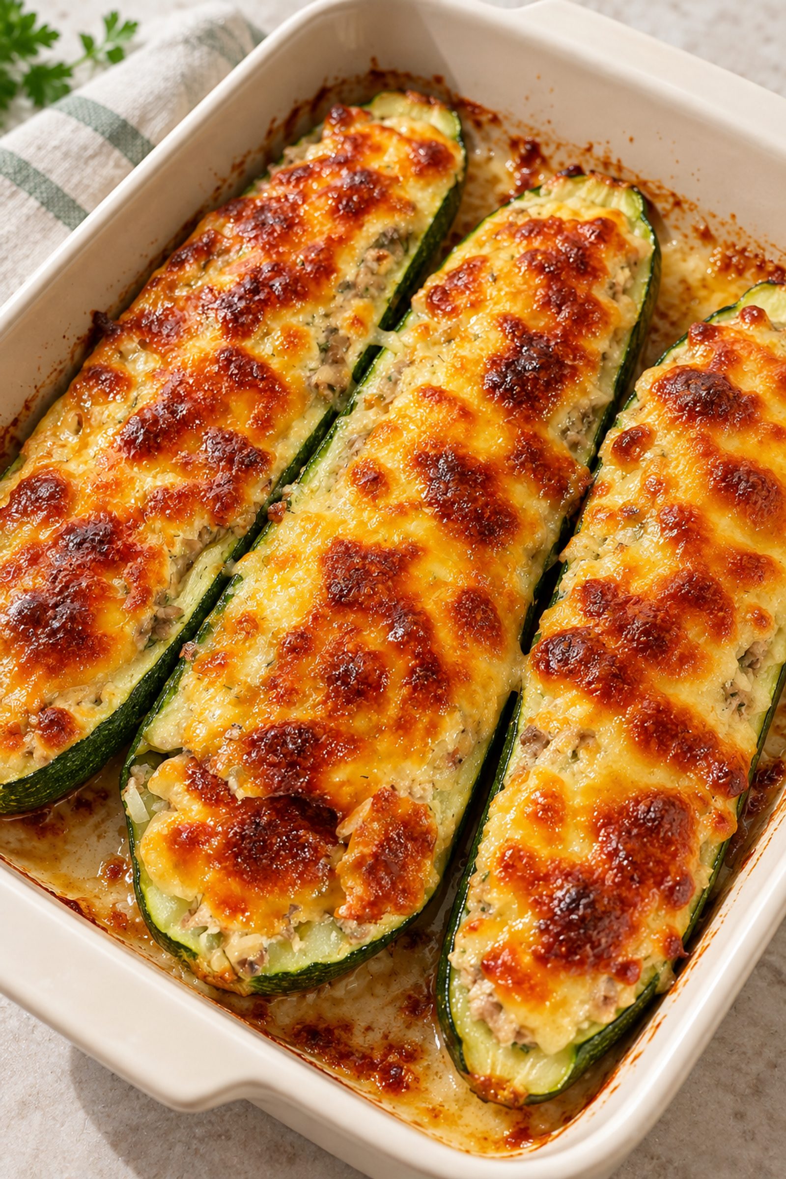 Stuffed Zucchini Boats Stuffed Zucchini Boats