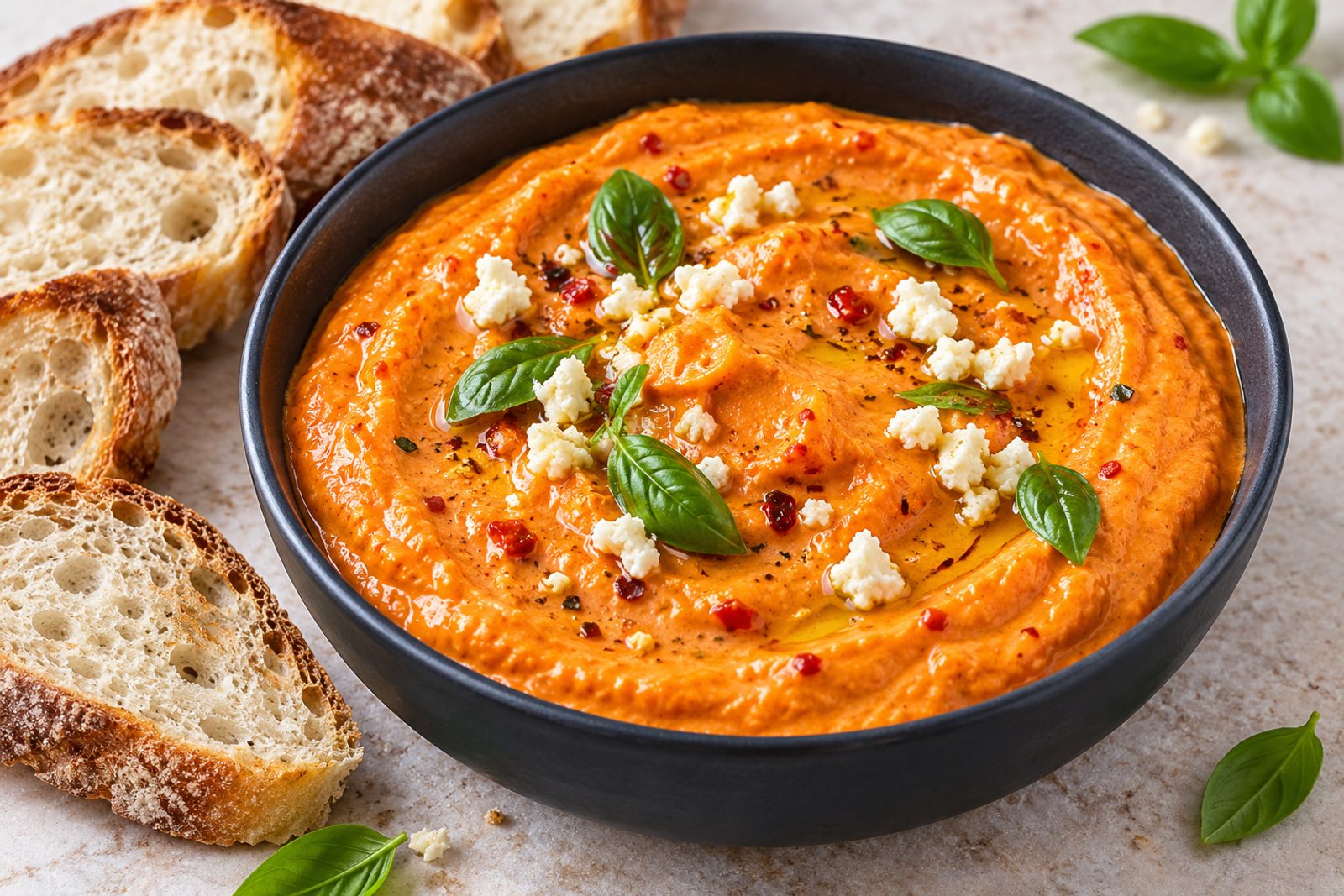 The Best Roasted Red Pepper Dip