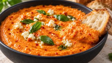 The Best Roasted Red Pepper Dip