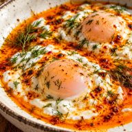 Turkish Poached Eggs (Çılbır)