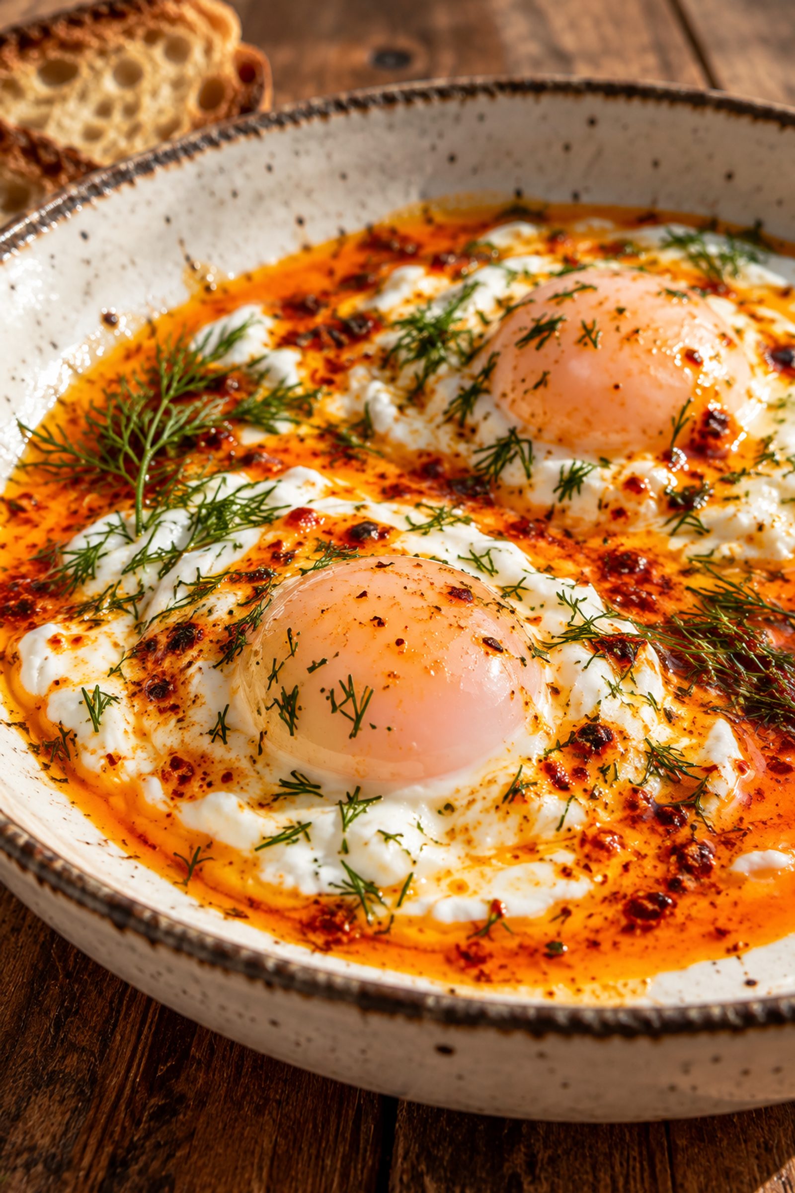 Turkish Poached Eggs (Çılbır) Turkish Poached Eggs (Çılbır)