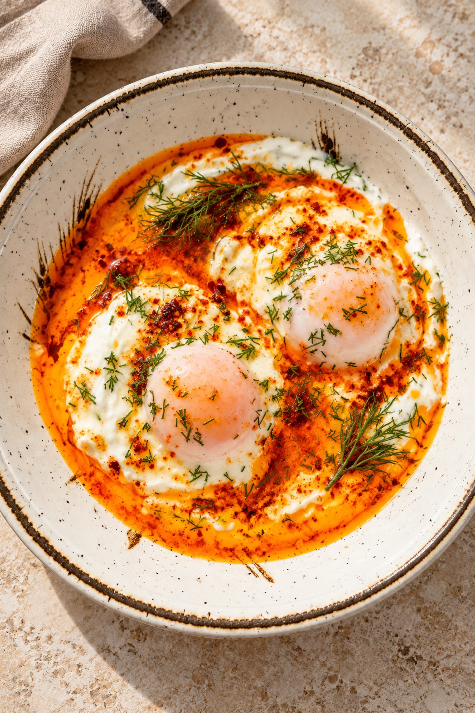 Turkish Poached Eggs (Çılbır)