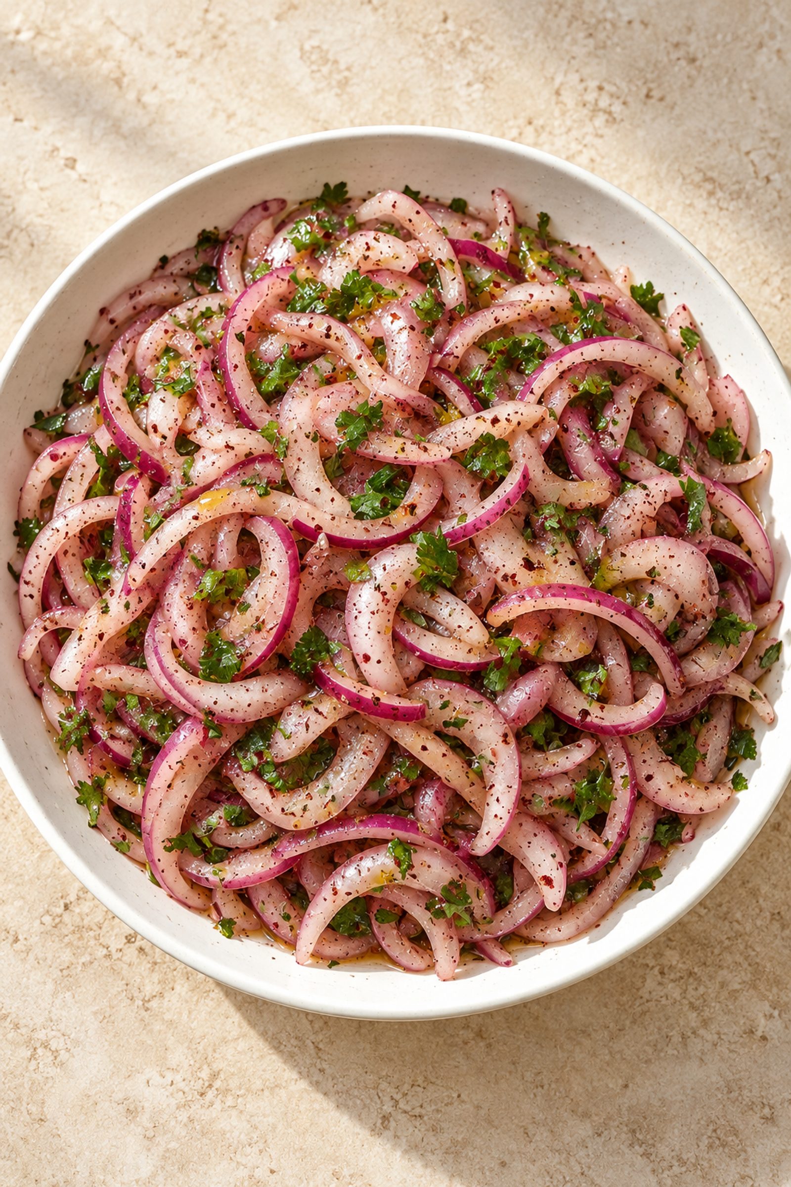 Turkish Sumac Onions (Marinated Onion Salad)