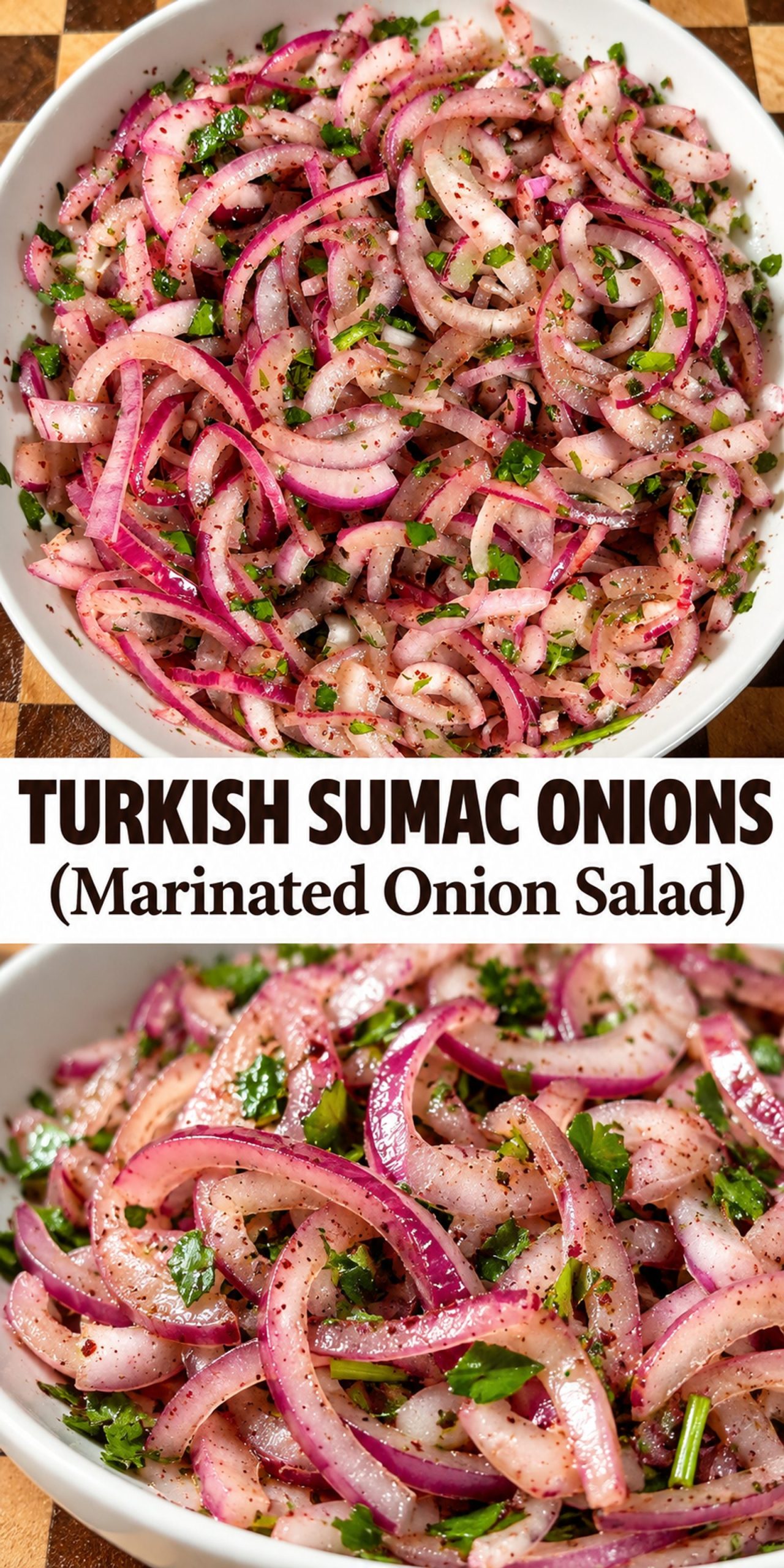 Turkish Sumac Onions (Marinated Onion Salad) Turkish Sumac Onions (Marinated Onion Salad)