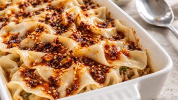 Viral Dumpling Lasagna