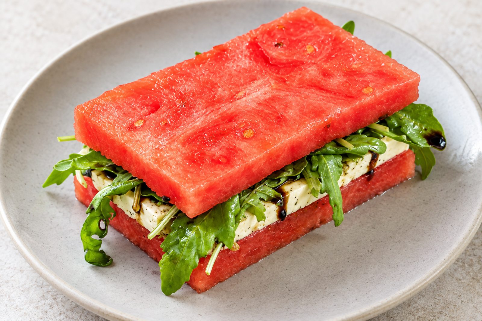 Watermelon Feta Sandwich (No Bread Summer Recipe)