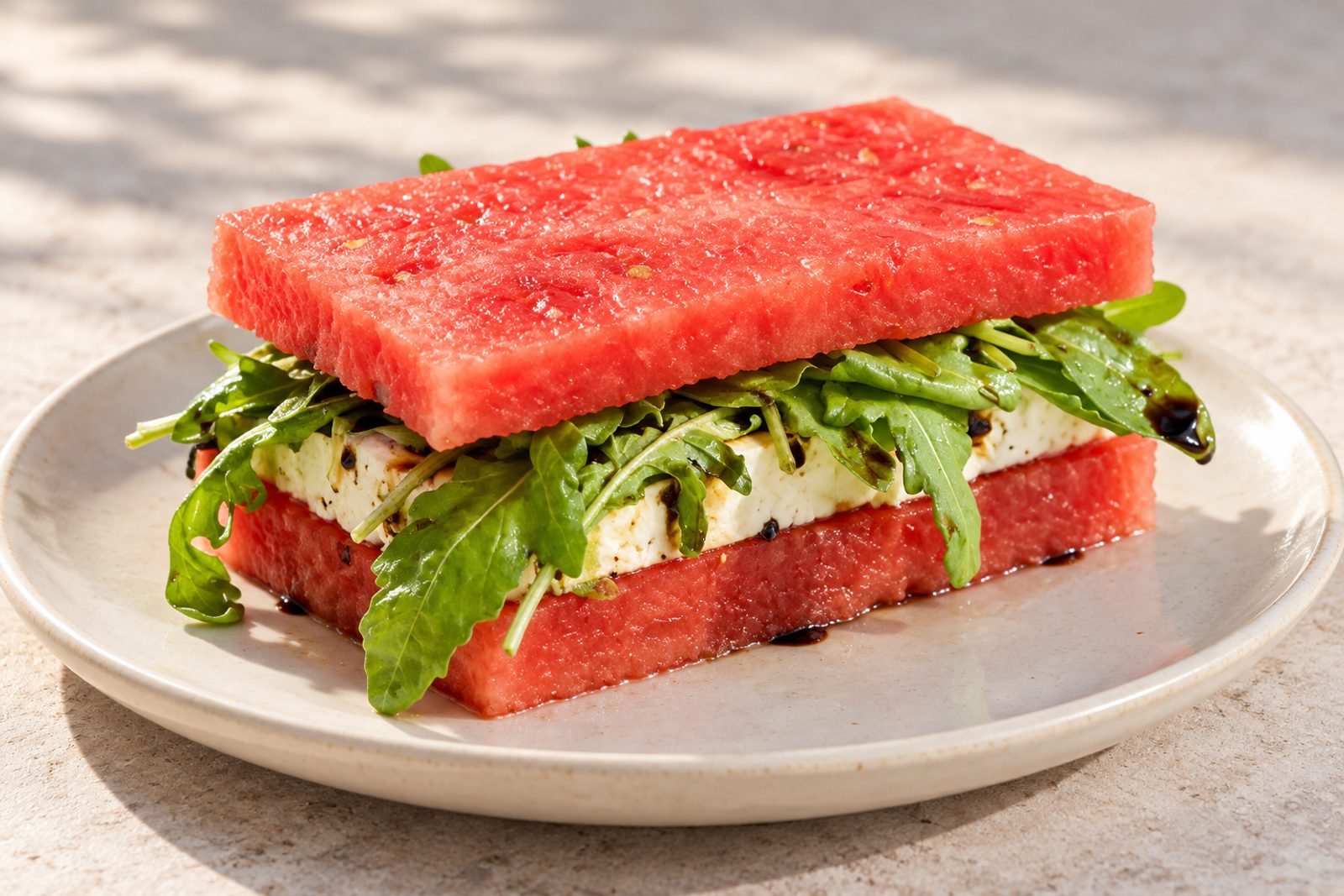 Watermelon Feta Sandwich (No Bread Summer Recipe) Watermelon Feta Sandwich (No Bread Summer Recipe)
